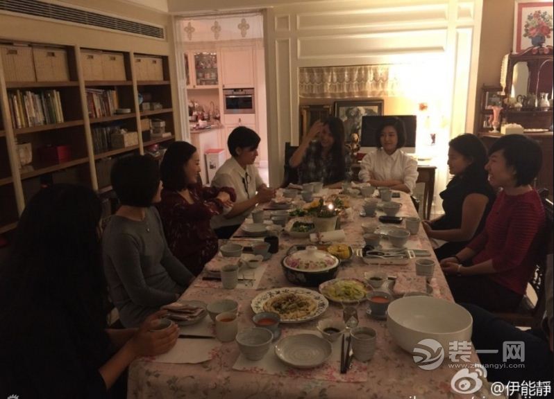 伊能静晒家宴吃螃蟹 室内奢华美式风格装修曝光