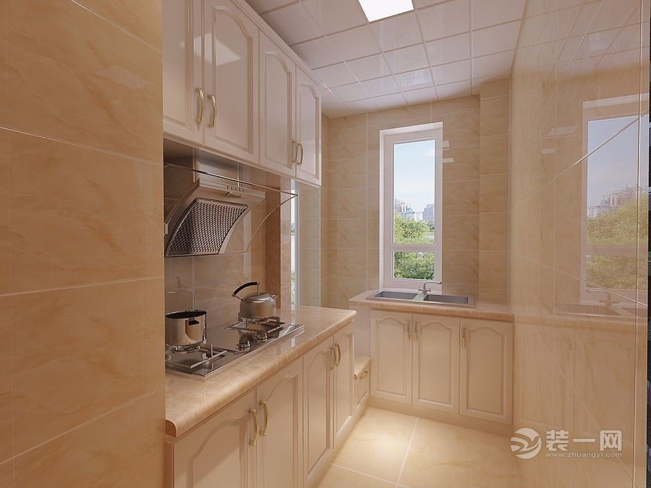 140㎡大户型浅色欧式装修效果图