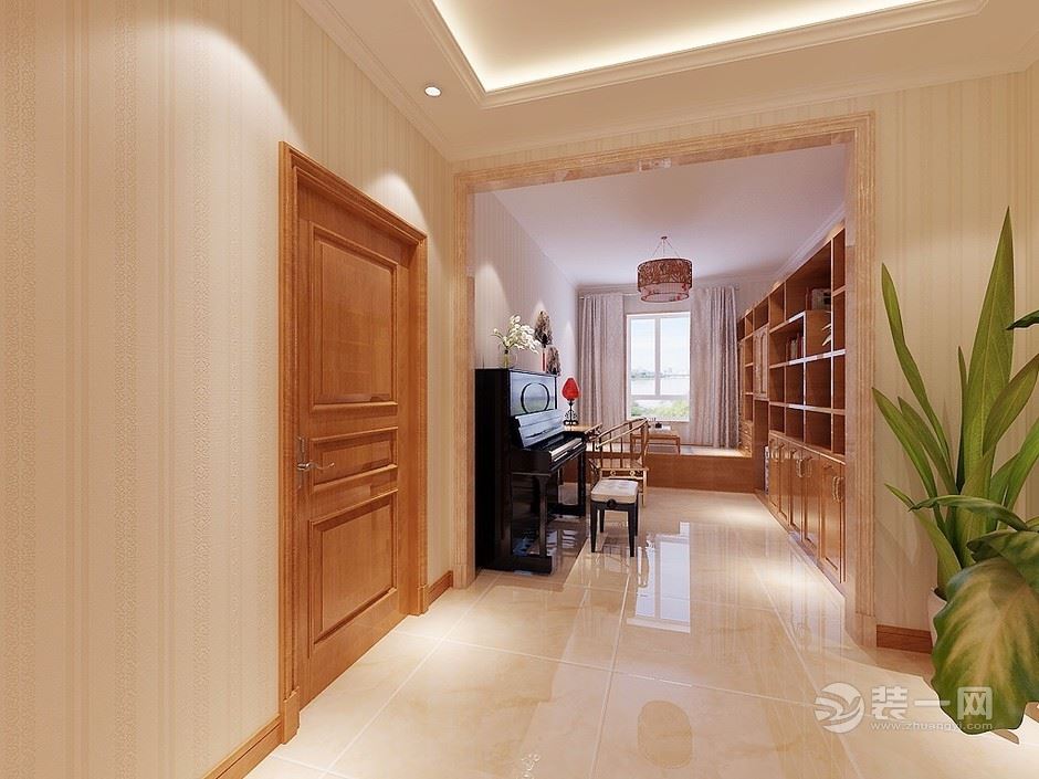 140㎡大户型浅色欧式装修效果图